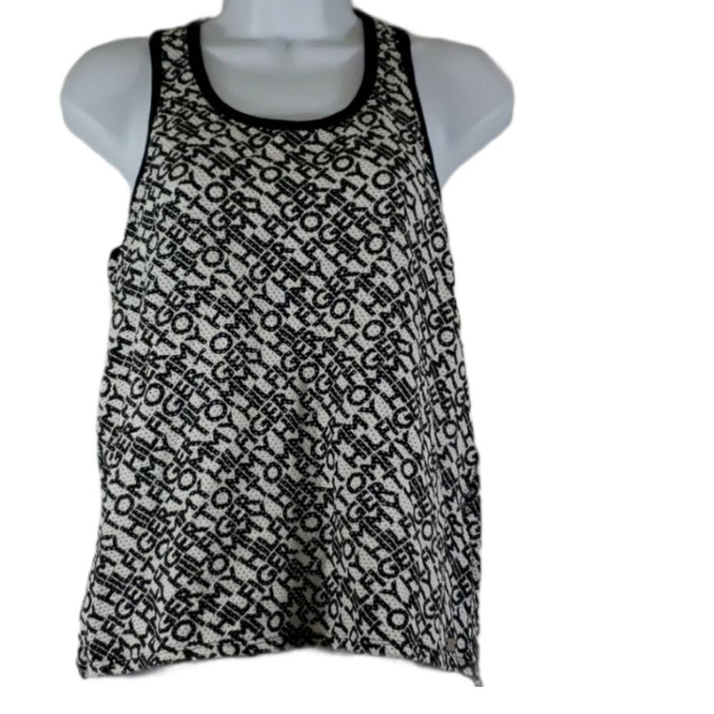 Tommy Hilfiger Black/White Racerback Tank Top M